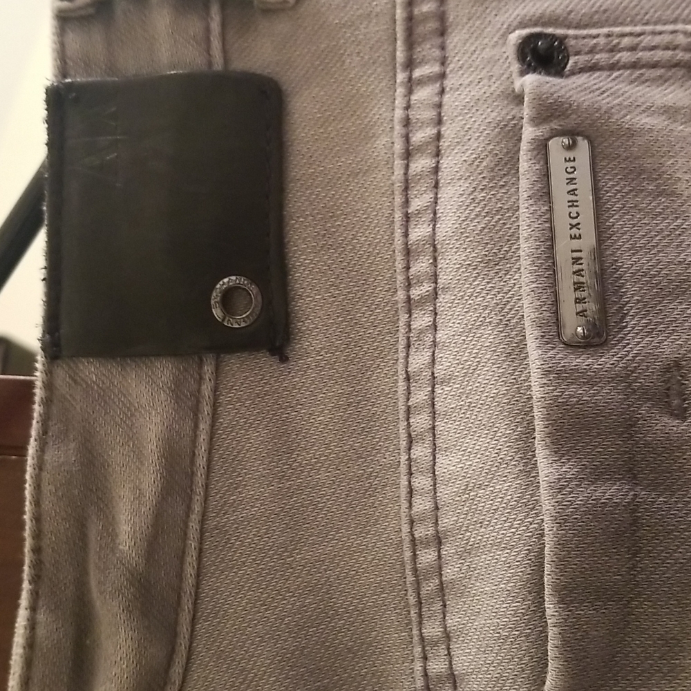Armani Exchange gray skinny Jean's in size 12. They do stretch. Great shape!